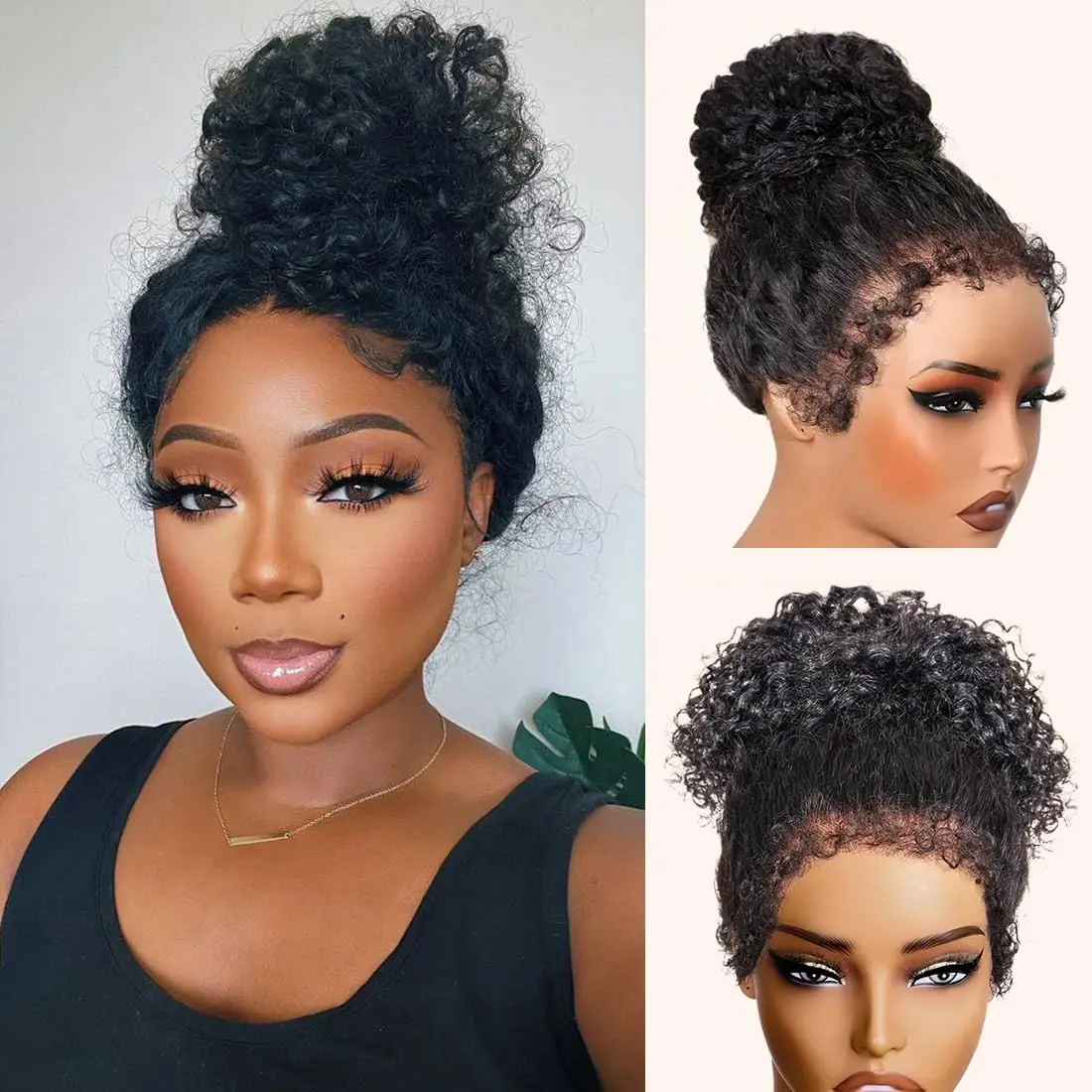 موجة عميقة 360 كامل الدانتيل غلويليس باروكة من شعر طبيعي حزام مخفي قبل قطعها غير مرئية الفرقة شعر مستعار طبيعي للنساء السود