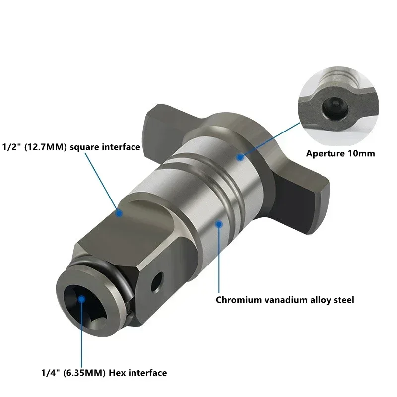 Krachtige Dual Purpose Square Shaft Multi-purpose Adapter Multifunctional Electric Wrench Adapter