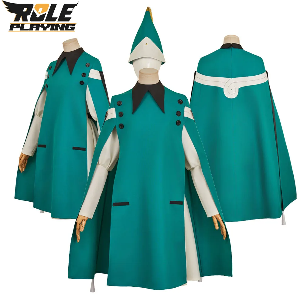 

Coco Cosplay Costume Women Fantasy Dress Cloak Hat Anime Magic Workshop of Pointed Hat Disguise Halloween Carnival Party Suit