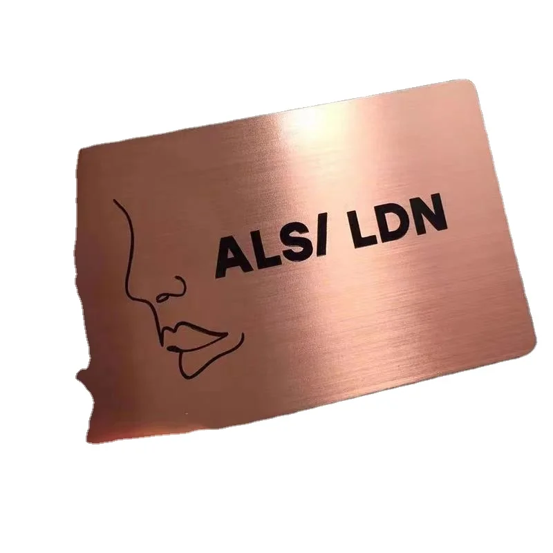 Customized.product.Hot Selling 304 Stainless Steel Metal Business Card With Engraved Logo