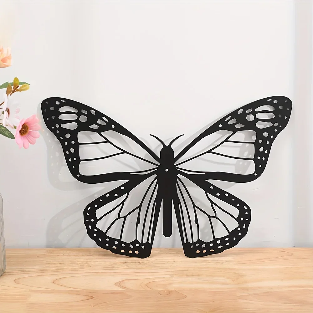 Hello young Schmetterling Zeichen Wand dekoration, Metall Silhouette Schmetterling, Garten dekoration, Raum dekoration Wand dekoration Metall Wandbehang