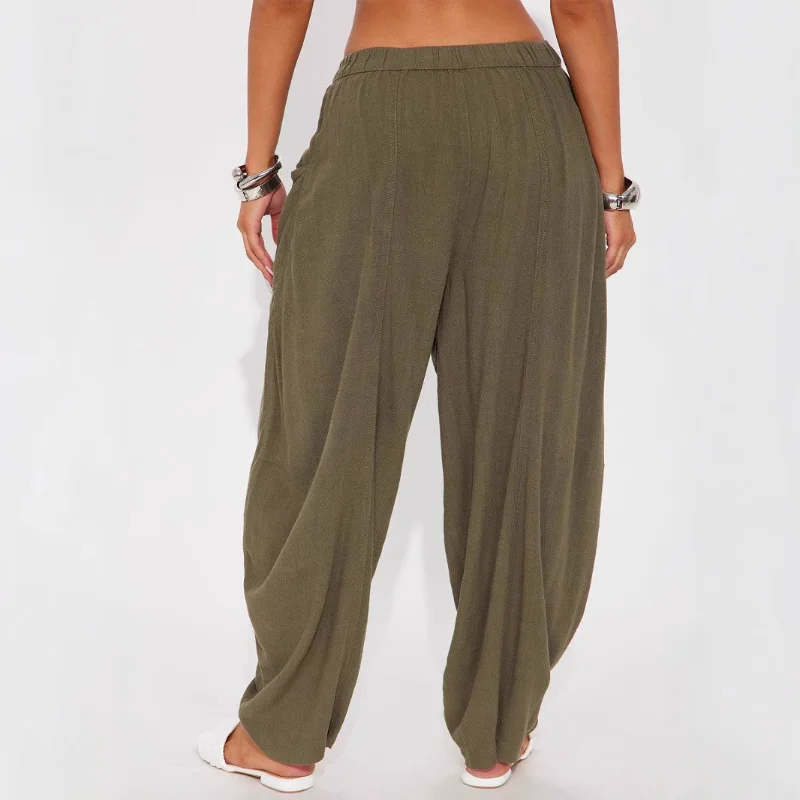 المرأة الخريف جديد عارضة السراويل المستقيمة السراويل عارضة عصرية ومتعددة الاستخدامات