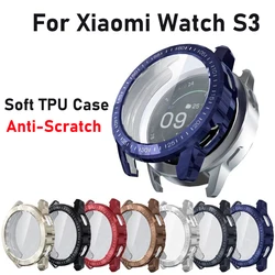 Soft TPU Case for Xiaomi Watch S3  Anti-Scratch Protector Shell All-around Bumper Protective Cover For Mi Watch S3 Accessories