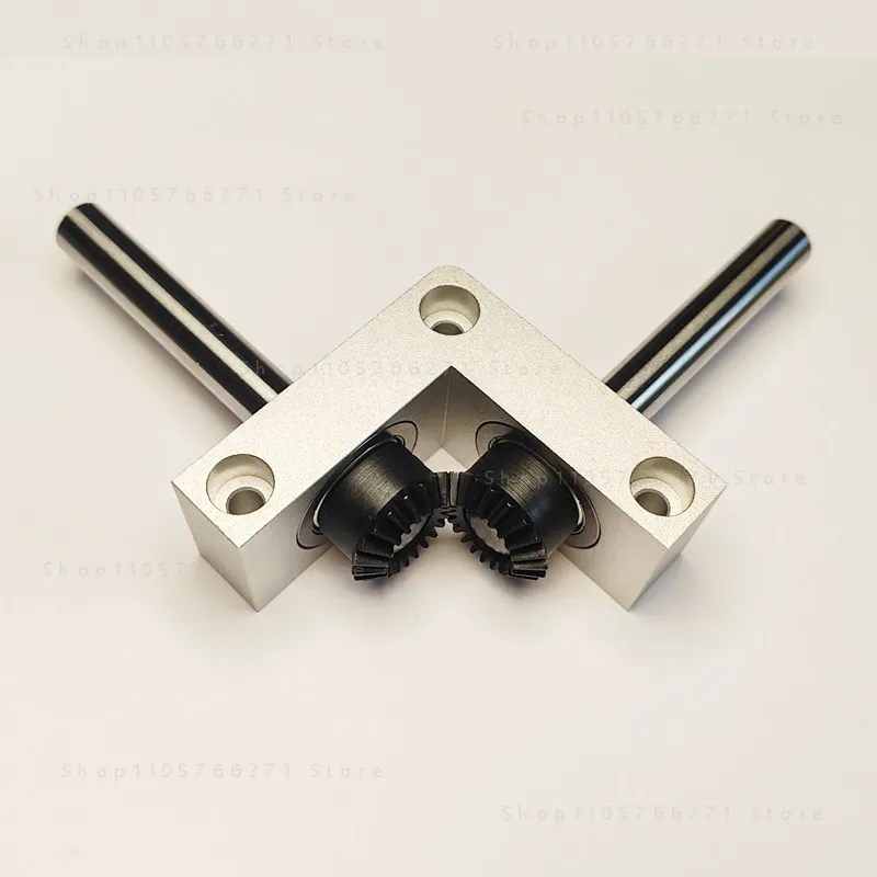 1:1 Ratio 90 Degree Right Angle Bevel Gearbox 8/10mm Output Shaft Mini RC Model Transmission Steering Gear Box