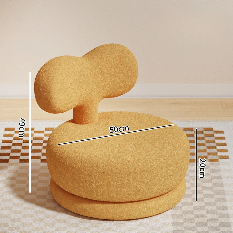 Household Children\'s Small Stool Backrest Sofa Stool Low Stool Soft Seat Round Stool Cartoon Cute Chair Lazy Sofa Cushions