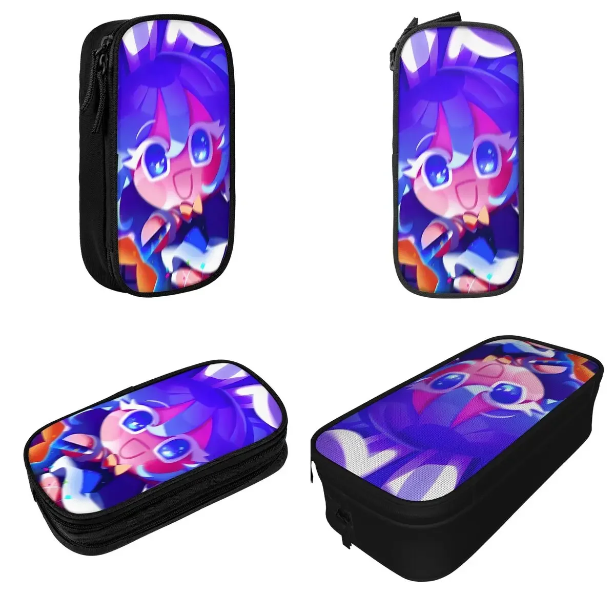 Lovely Magical Soda Pencil Case Cookie Run Kingdom Pencilcases Pen Holder for Student Bags School Supplies Zipper Stationery