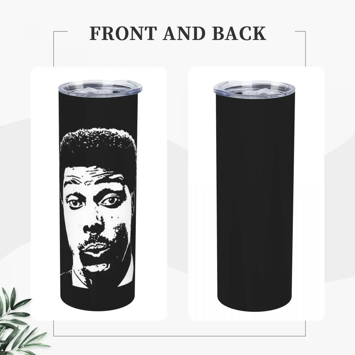 Frank Washington - Samurai Cop Stainless Steel Tumbler Vacuum Insulated Mugs Thermal Cold Bottle Straws With Lid 20oz