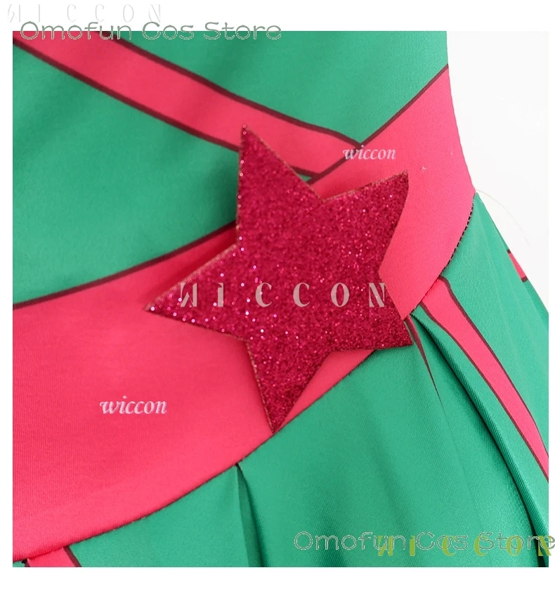 Anime Club Cartoon Princess Stella Cosplay Dress Adult Women Hot Girls Style Clothes Halloween Party Dress-up Green Suit