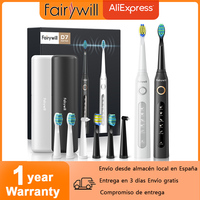 Fairywill Sonic Electric Toothbrush FW-507 Set USB Charge Toothbrushes with case for Adult tooth brush 8 Heads 5 Mode Smart Time