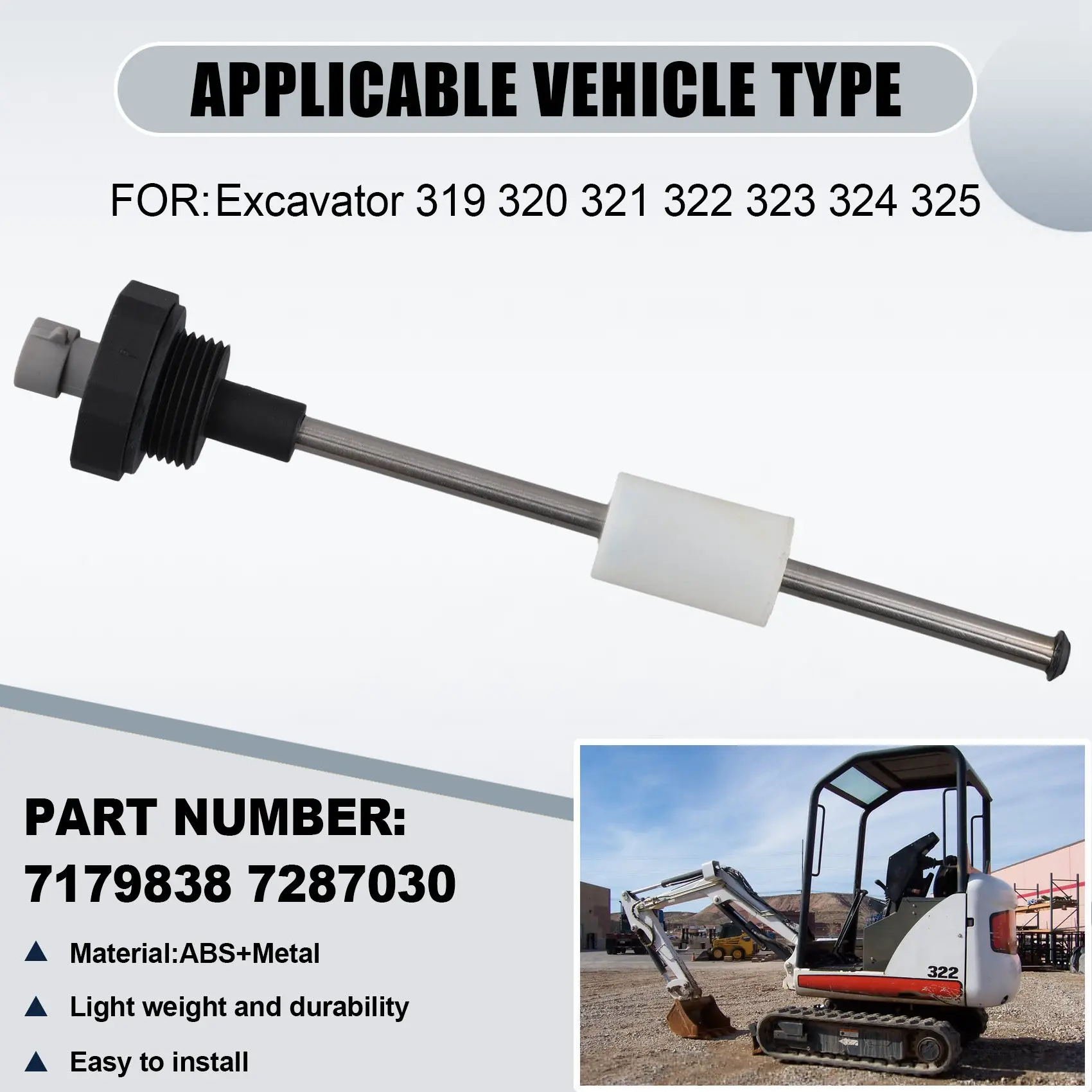 7179838 7287030   Brandstoftank Gauge Niveau Verzenden Unit Sensor voor Bobcat 319 320 321 322 323 324 325-L49A