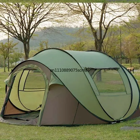 2‑Person Automatic Pop‑Up Camping Tent, Thick Warm Windproof Rain‑Resistant Outdoor Tent For Wilderness Travel