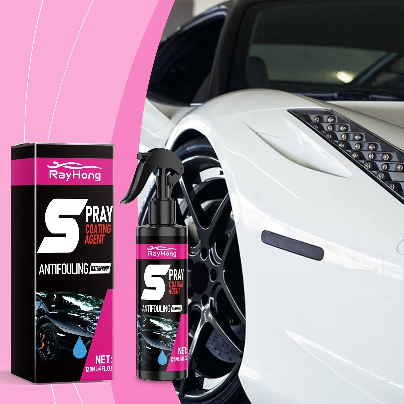 

Auto Surface Coating Spray - Helps Improve Shine & Reduce Blemishes for Car Body Protection Against UV & Environmental Damage