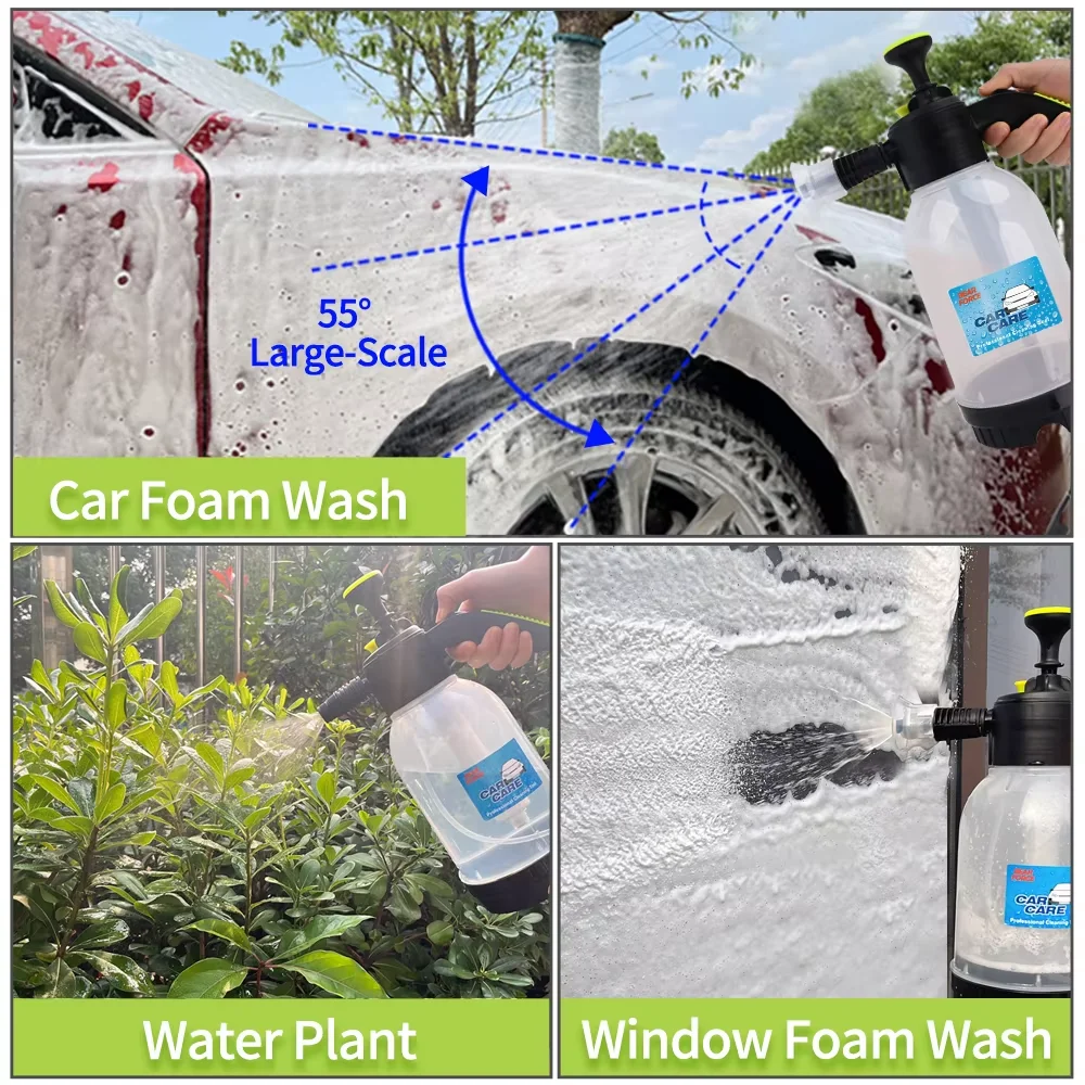 Pressure Atomizer Sprayer Pump Sprayer, Professional Spray Bottle 2L for Cleaning & Washing, for Home, Garden, Car Detailing - view 6