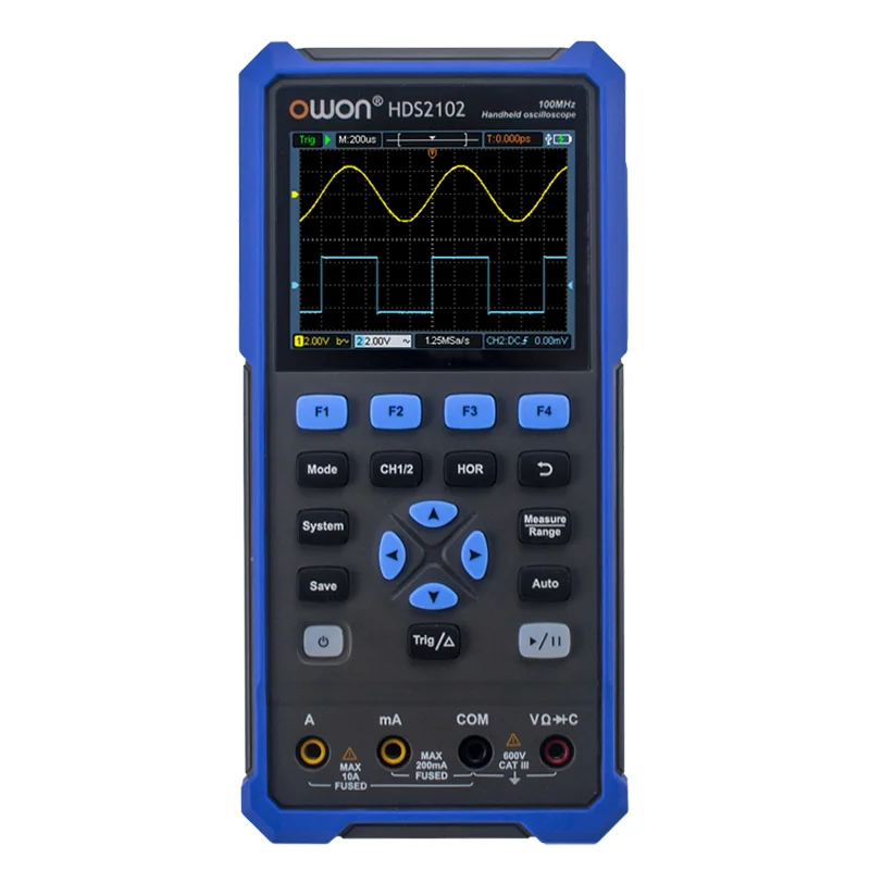 

HDS272S 3-in-1 Handheld Digital Multimeter 2CH 70MHz Bandwidth Oscilloscope with Waveform Generator 20000 Counts