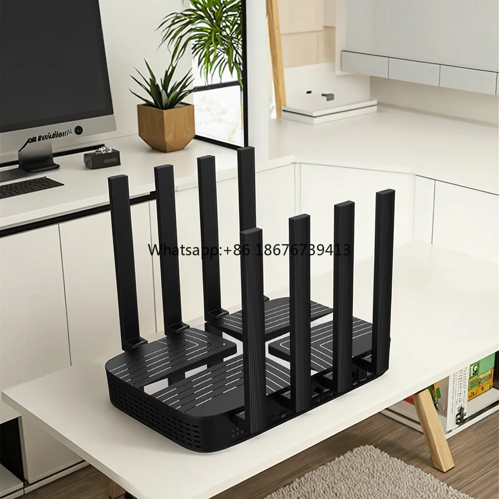 Router Wifi Dual Band WiFi 6 4LAN + 1WAN Gigabit Ports 1.3GHz CPU Mesh Networking Router Wifi Wireless