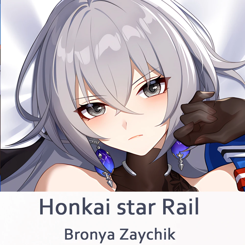 Honkai Star Rail Bronya Zaychik Dakimakura Pillow Case Anime Cosplay Hing Body Accessories Gifts