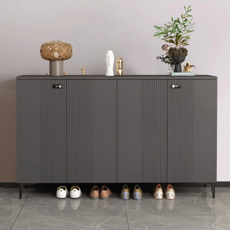 light luxury Shoe organizer with lock multifunctional household indoor simple shoe cabinet multi-layer sapateira home furniture