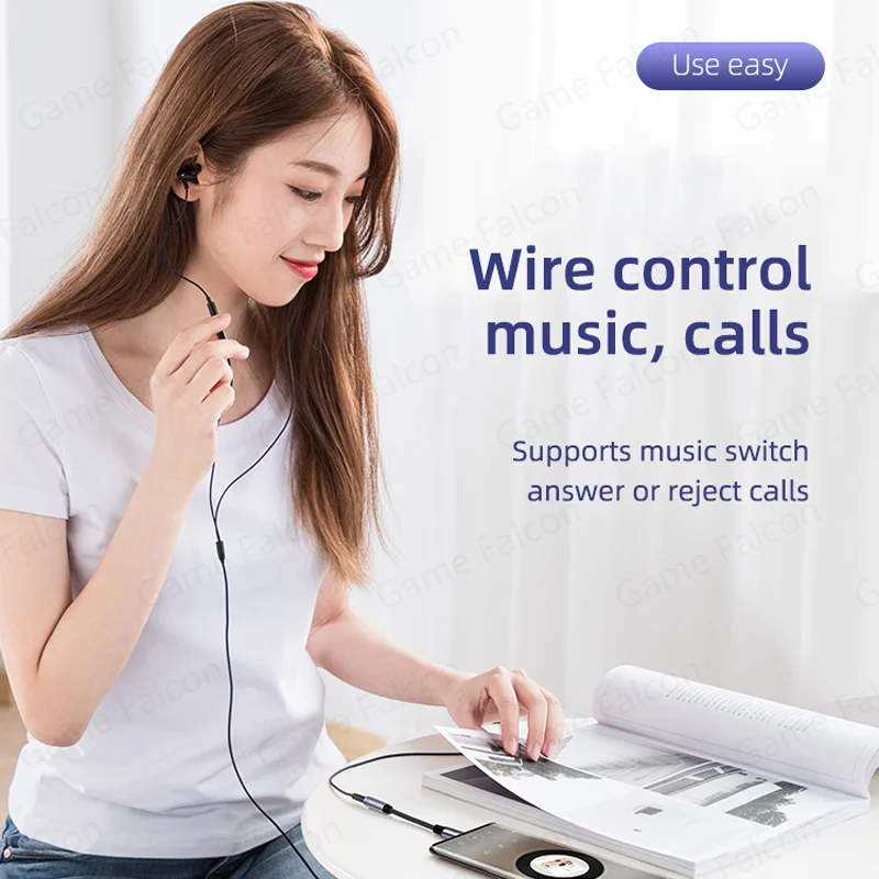 USB-C to 3.5mm Headphone Adapter – Type-C to AUX Audio Jack Converter Cable for iPhone, Samsung, Huawei, Xiaomi, Redmi, Poco, Pixel 5