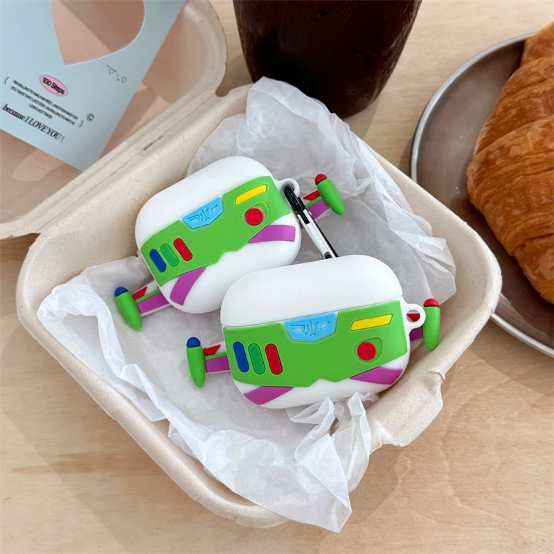 디즈니 버즈 라이트 이어 이어폰 커버 Apple AirPods 1 2 3 4 세대 Airpods Pro/Pro2 무선 블루투스 헤드폰 케이스