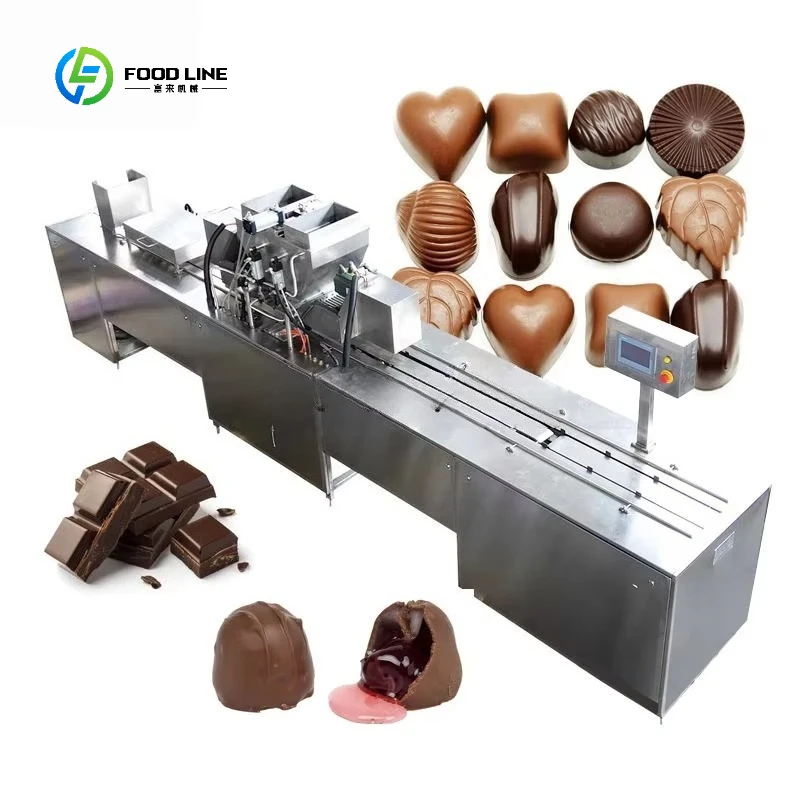 Chocolate Coating Machine Automatic Chocolate Enrobing Machine Industrial Chocolate Coater for Candy Biscuit Wafe Custom