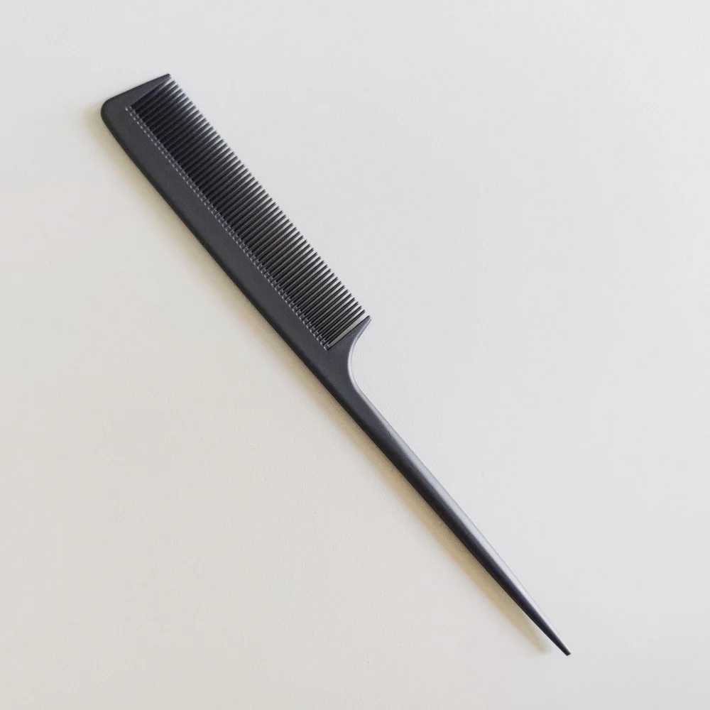 Carbon Steel Sharp Tail Comb Rat Tail Hair Comb Salon Hairdressing Styling Comb