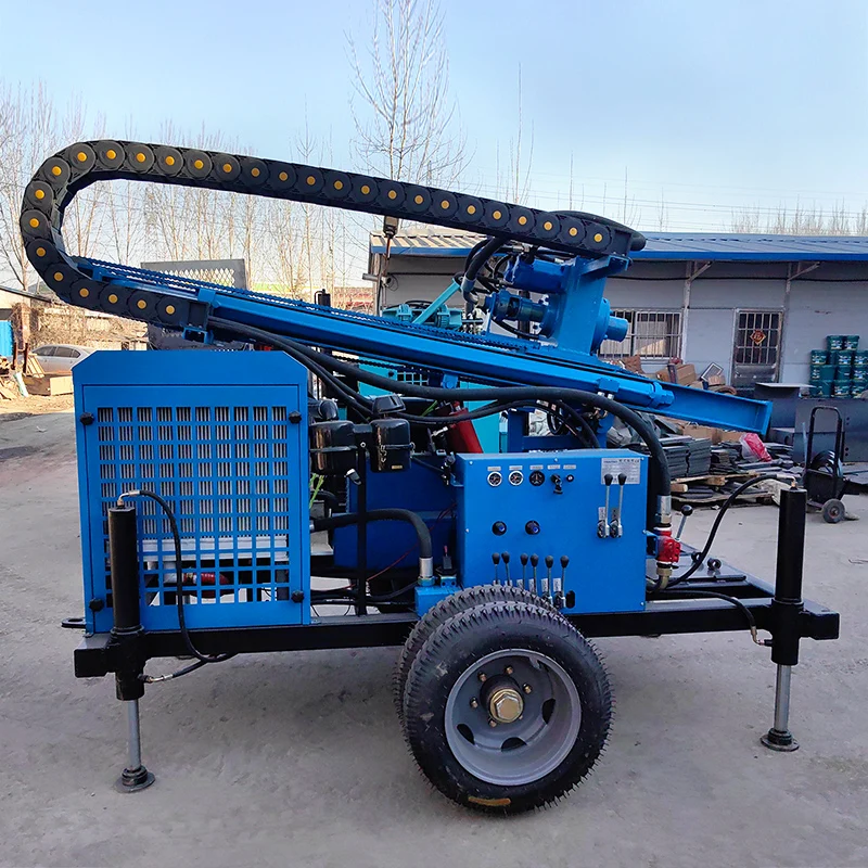 Customized 300m Water Well Drilling Rig Diesel Hydraulic Crawler Driller for Farm Domestic Water Use