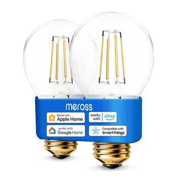 Meross Wi-Fi Smart LED Bulb with Dimmable Light LED Lamp E27 Vintage Energy Saving Light Bulb Support Alexa Google Homekit