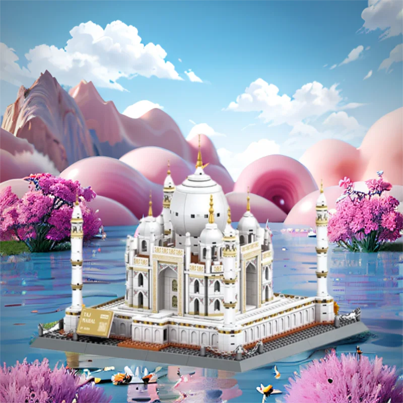 

Creative World Historical Architecture India Taj Mahal Of Agra Building Block Construction Sets Model Bricks Toys Collection