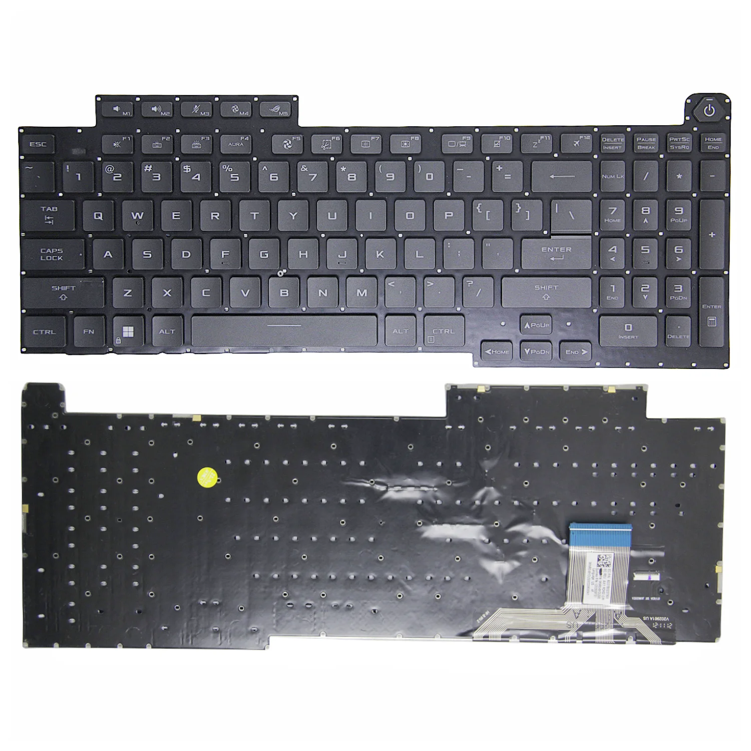

100%New Original US For Asus ROG G713 5R Plus G713QR English Laptop Backlight Keyboard