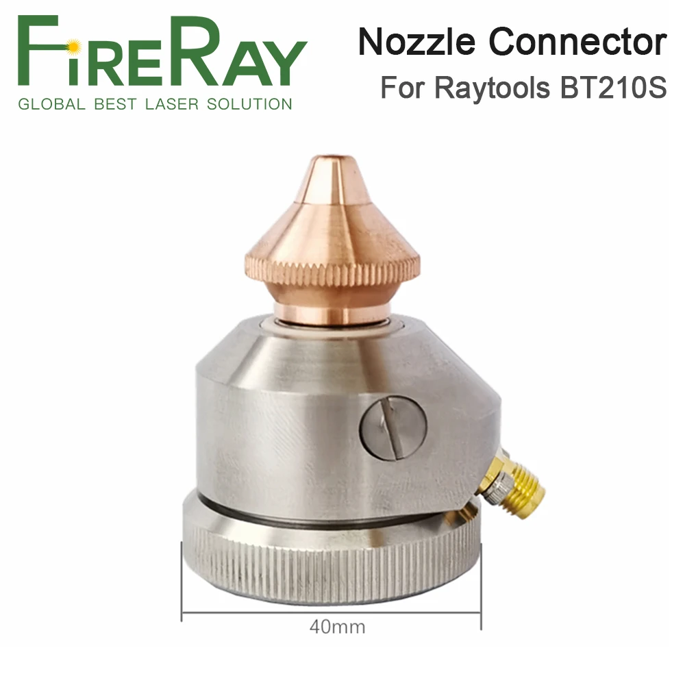 FireRay Raytools cabezal de corte láser de fibra BT210 BT210S, Conector de boquilla, soporte de boquilla, pieza para máquina de corte de Metal de fibra