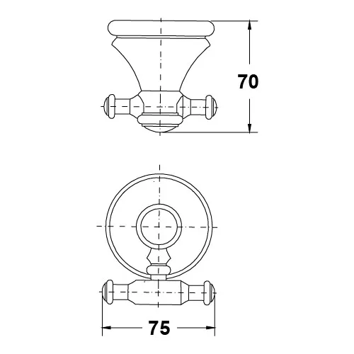 Hafele Calı Hanger Dual Chrome Bright 580.92.400