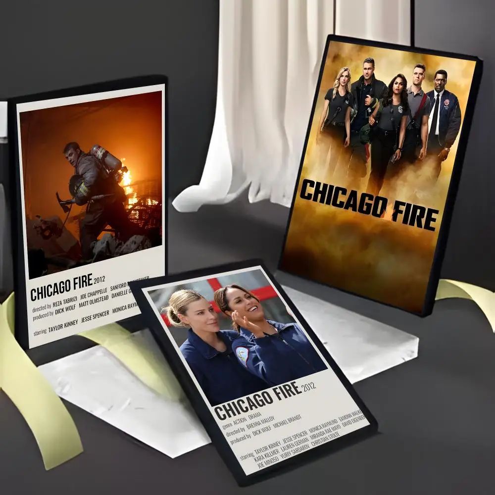 Tv Drama Rescue C-Chicago Fire Poster American Film Mural Home Childrens Room Wall Decor Print