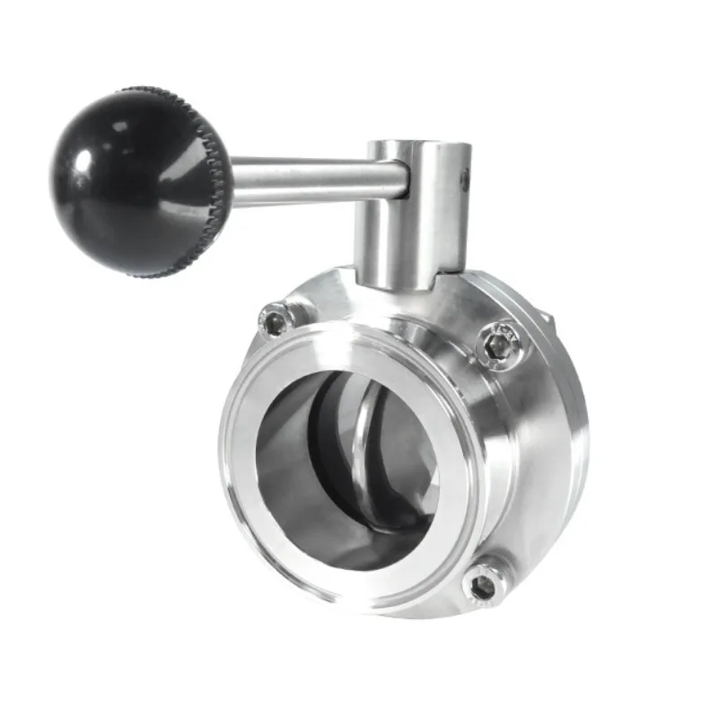 304 316 Stainless Steel Quick Load Butterfly Valve Sanitary Class Chuck Clamp Clamp Manual Control Valve