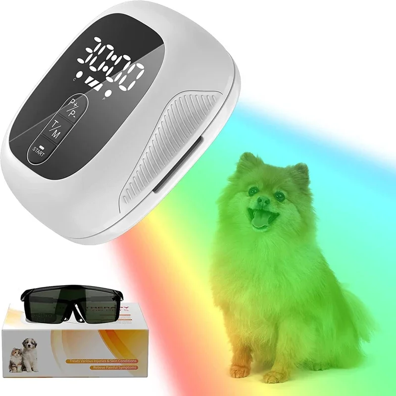 KTS Cold Laser Therapy Pet Device Animal Pain Relief Muscle Joint Pain Arthritis Heal Wounds Clear Skin Infections for Dogs Cats