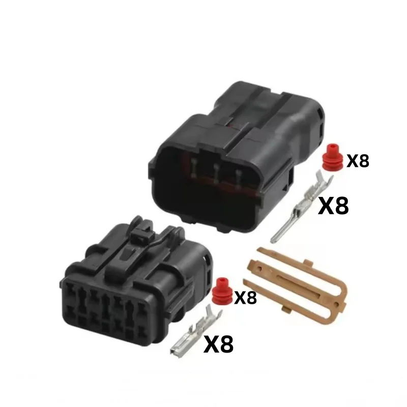 1-10 set 8 Pin car waterproof male or female plug auto electrical wiring harness connector 7222-7484-40 7123-7484-40 MG610339