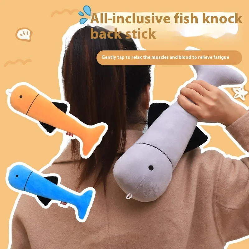 

Милая рыба, ударный молоток, палочка, зуд, плюшевый меридиан, палочка, игрушка, взбиватель спины, стук, массажный инструмент для отдыха