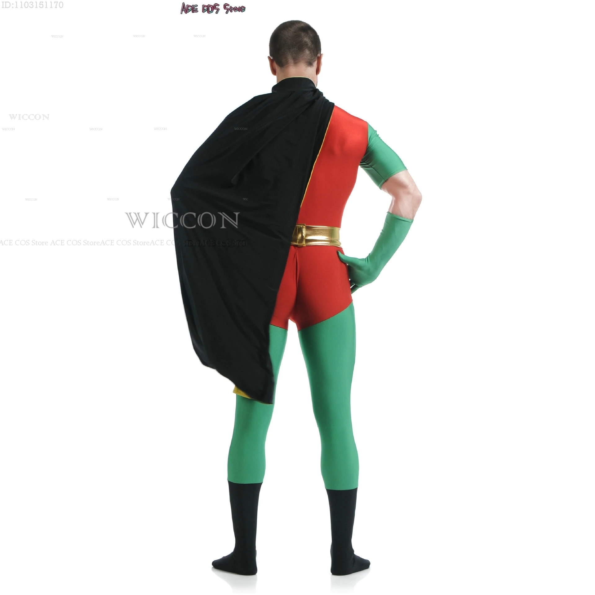 Combinaison Cosplay pour Adultes, Zentai, Anime, Teen Comic Titans, Smile Hero, C.Boy, Grayson, Proximité, Costume Cape, Halloween, Hommes Roleplay