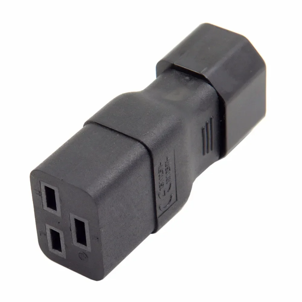 IEC320 ชาย C14 หญิง C19 Power Mains Extension Adapter สําหรับ PDU UPS 10A to 16A