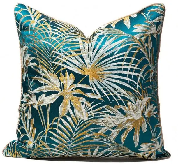 Modern Art Green Decoration Sofa Cushion Cover Nordic Pillowcase for Living Room Pillow Cover for Bed and Living Room