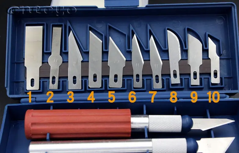 Computer Embroidery Machine Accessories - BARUDAN Six A Generation Of Fixed Knife H 13PCS Hobby Knife Set