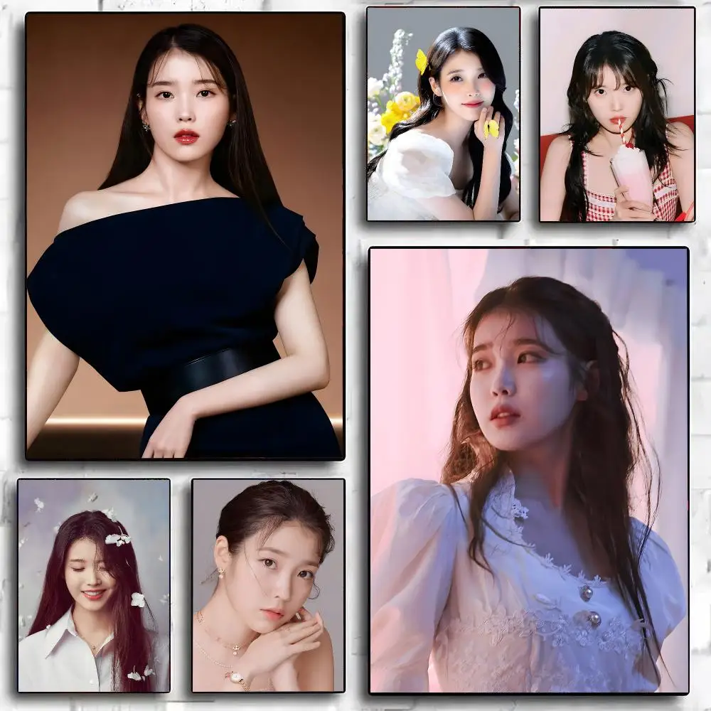 Korean Actor IU Idol Poster Painting And Print Wall Art Picture For Home Room Decor Gifts