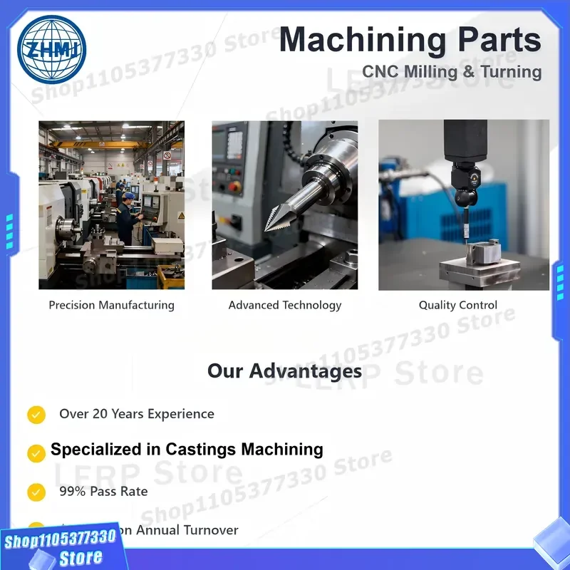Custom CNC Machined Cast Iron Aluminum Alloy Metal Parts Precision Factory Supplier for Machine Frame Components Industrial