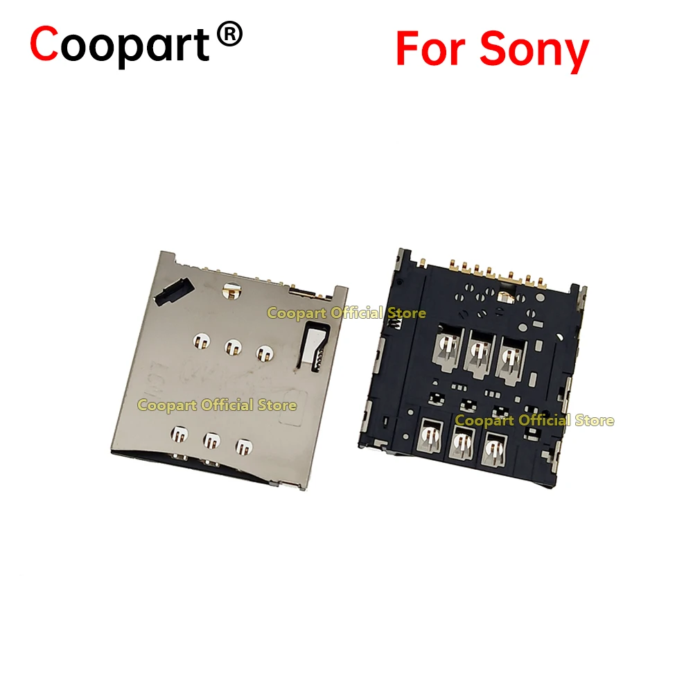 2-100pcs Coopart New SIM Card Reader Holder Connector Socket Slot for SONY LT30 LT22 LT22i LT30i LT30P