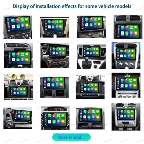 Imagen 2 del producto Radio de coche 2Din inalámbrica CarPlay Android Auto reproductor de vídeo Multimedia cámara de visión trasera Monitor estéreo Universal Autoradio BT WIFI