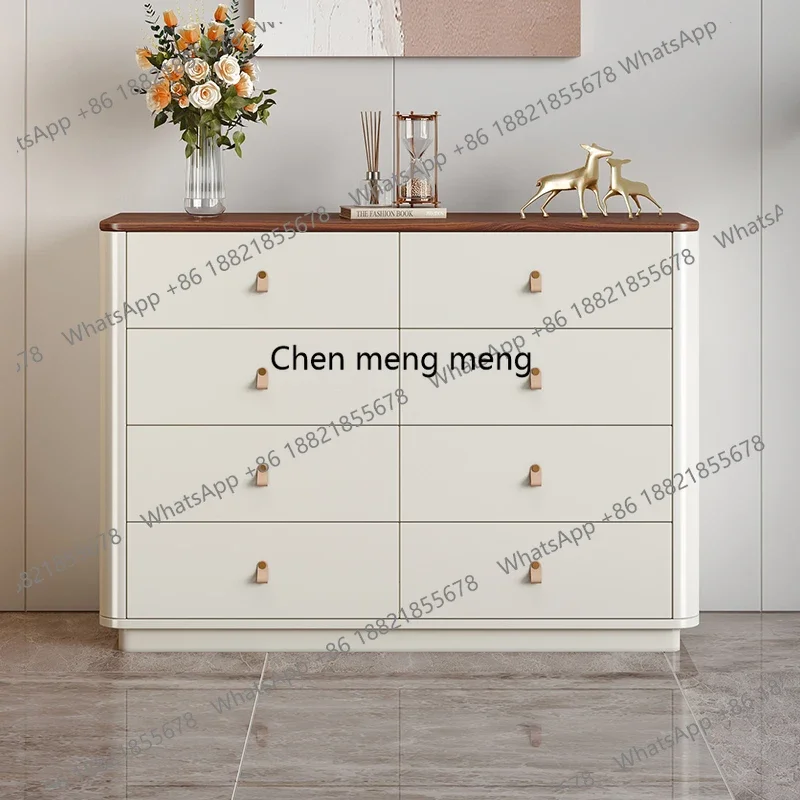 

Z136Design Storage Function Cabinet Simple Display Multilayer Drawers Living Room Cabinets Cream Style Armoires Salon Home Furni
