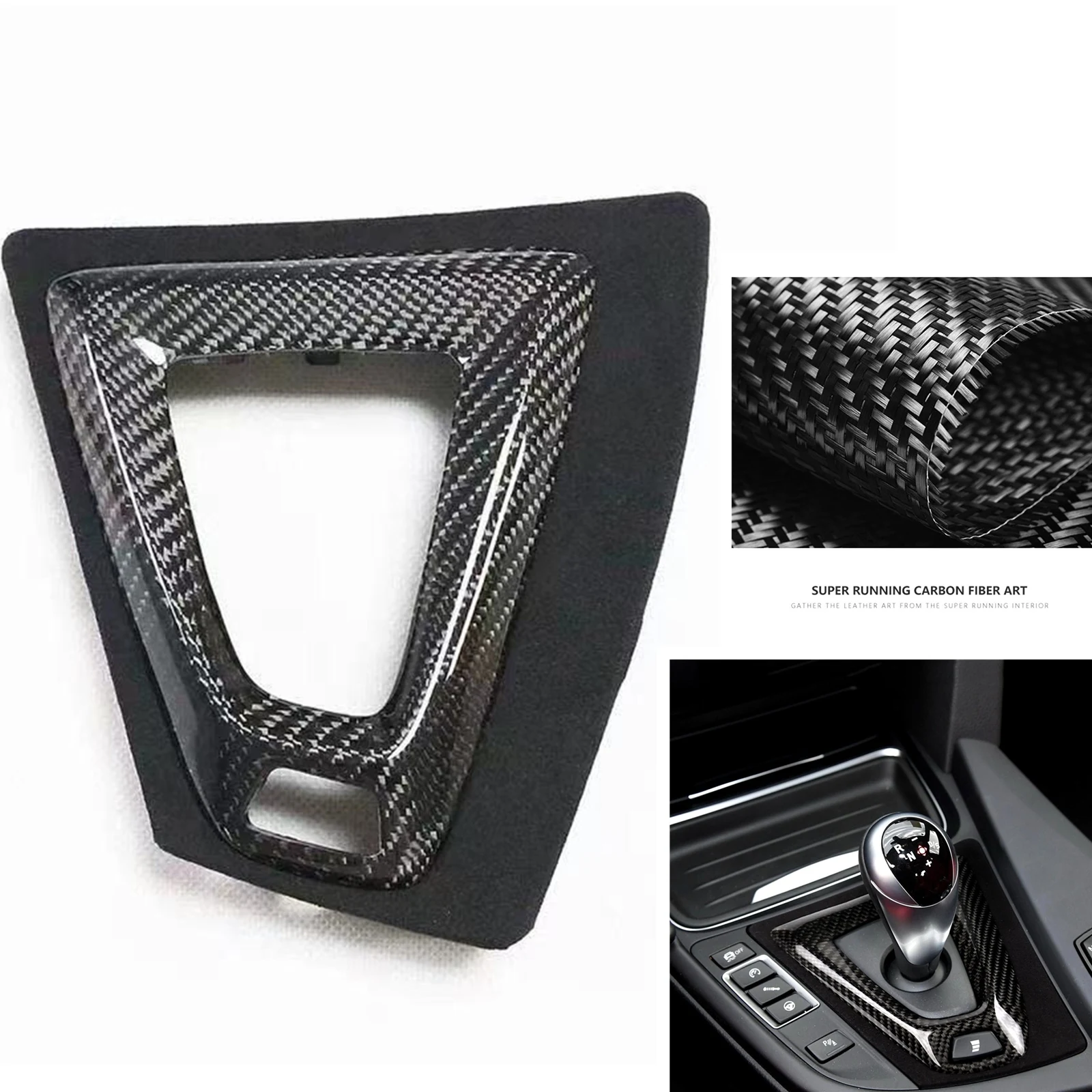 

Gear Shift Console Panel Cover For BMW F80 M3 F82 F83 M4 2015-2020 Carbon Fiber Shifter Base Frame Trim Sticker Decor