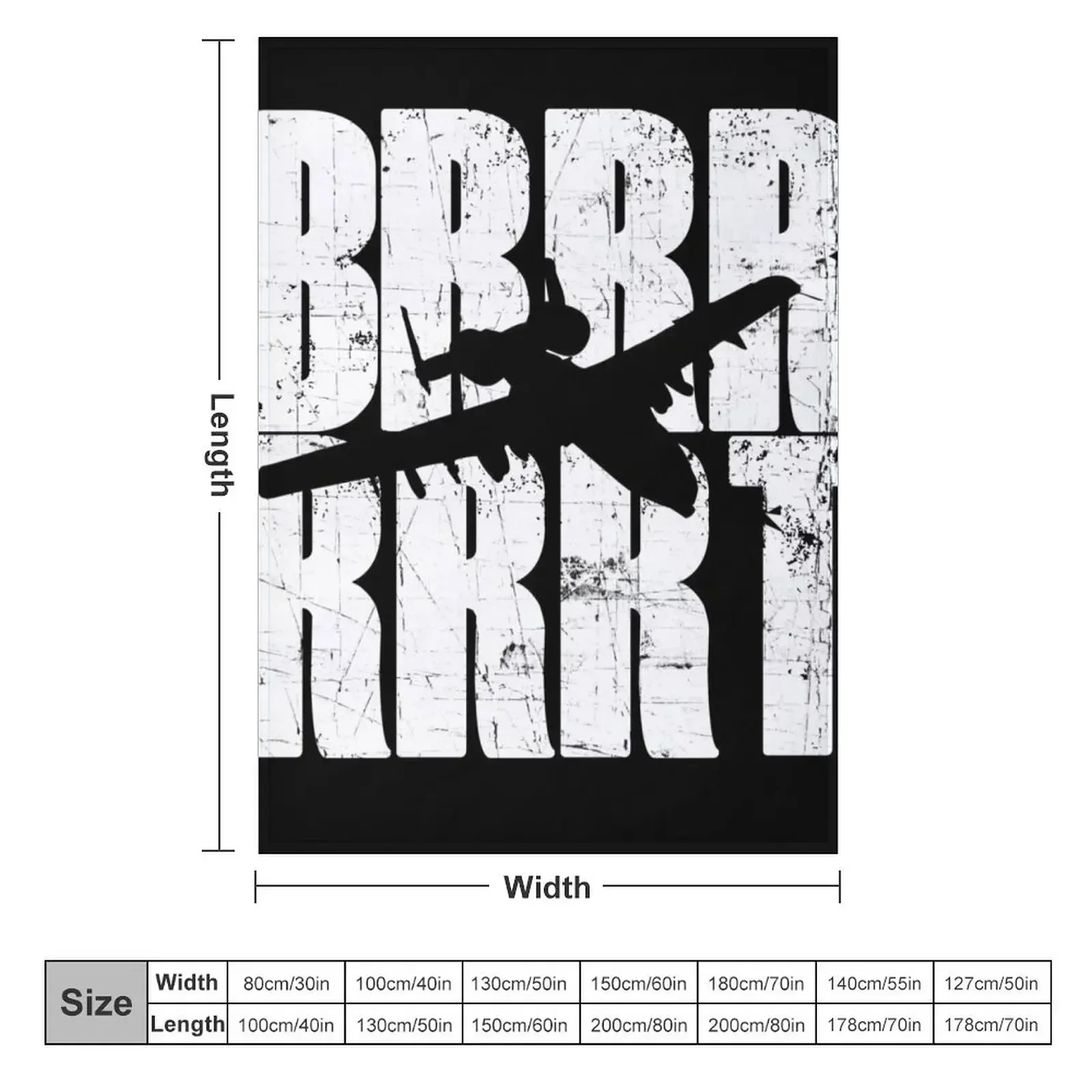 BRRRRT A-10 Warthog Military Aircraft Throw Blanket Bed Fashionable Winter beds Blankets