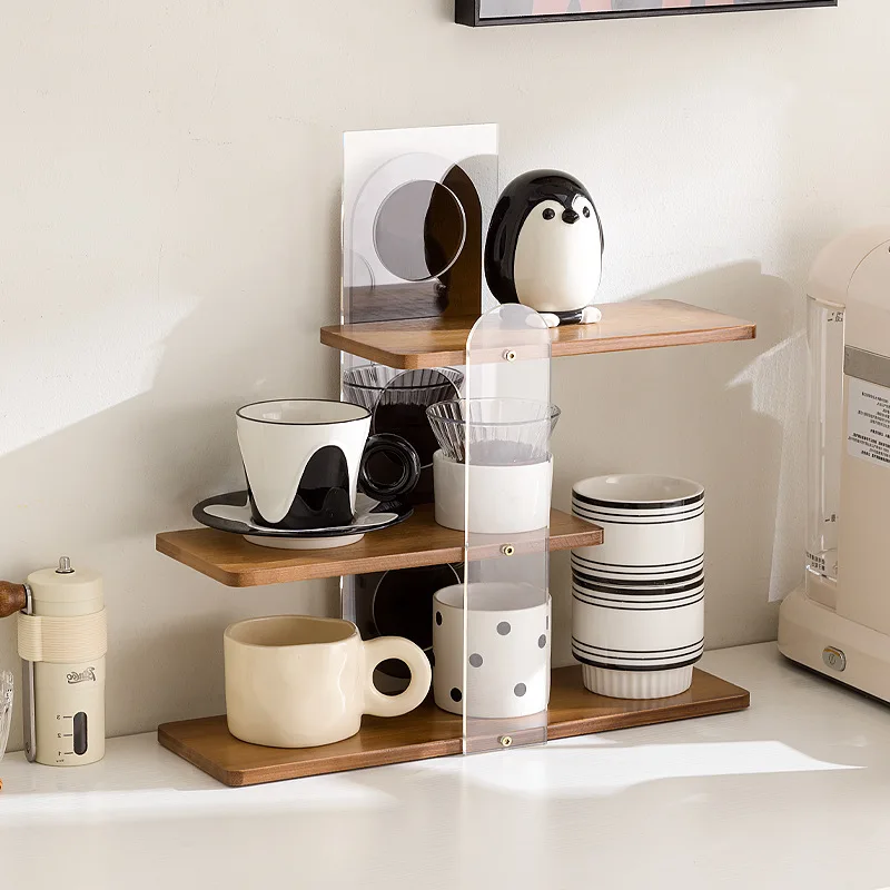 

3layer New Desktop Shelf Cup Storage Rack Mug Coffee Cup Organizer for Home Countertop Space Saving Display Holder