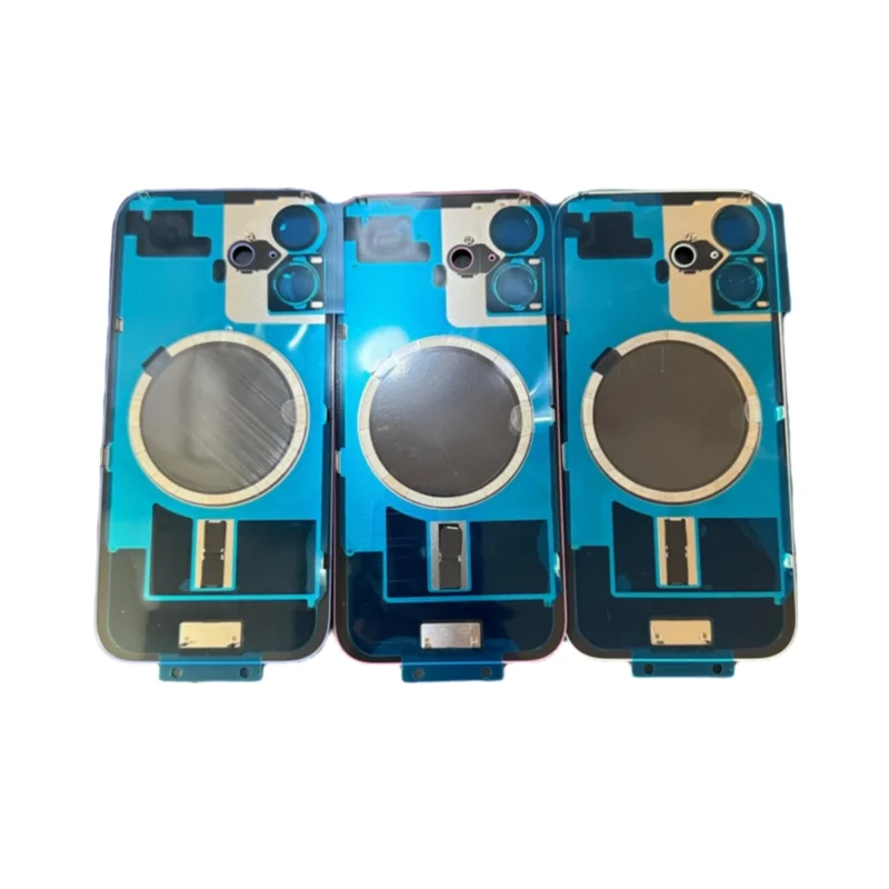 1PCS For iPhone 16/15 Pro Max Rear Door Housing Panel Case Camera Lens Parts For iPhone 16/15 Battery Cover Parts Shell Glass