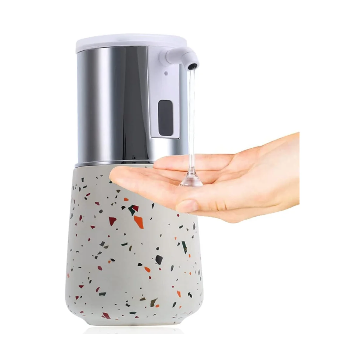 Automatic Soap Dispenser Touchless, Ceramic Liquid Soap Dispense, Hands-Free Dish Soap Dispenser, IPX6 Waterproof B